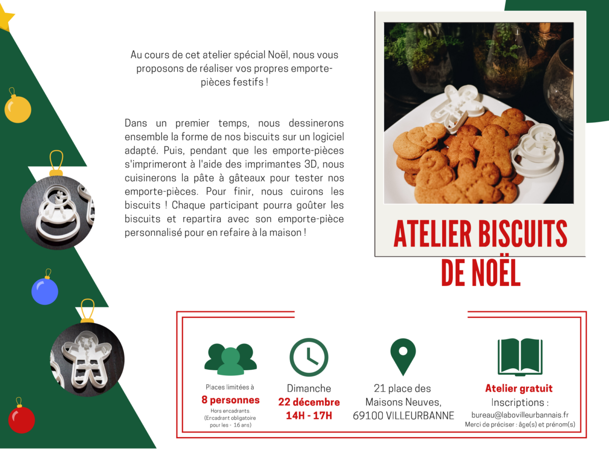 Atelier : biscuits de Noël personnalisés
